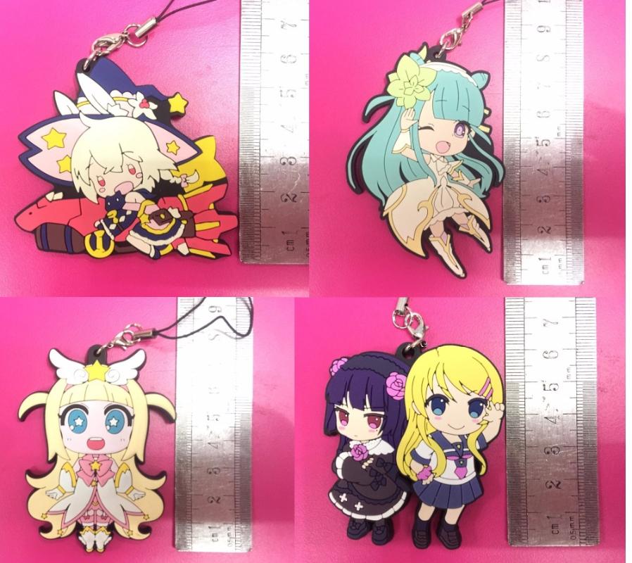 

Keychains 2021 Arrival Original Japanese Anime Figure Rubber Mobile Phone Charms Keychain Strap
