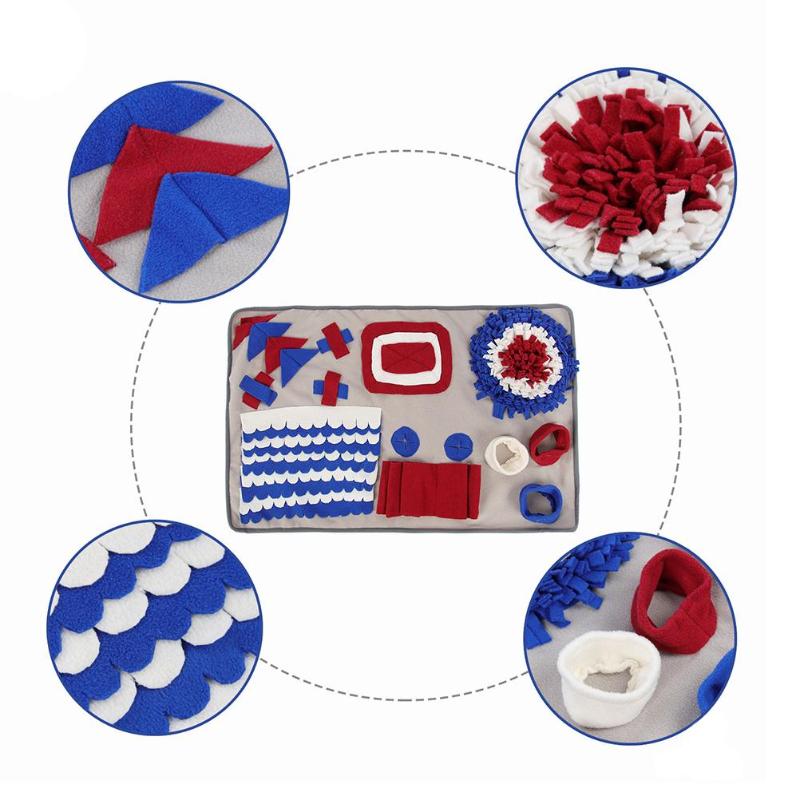 

Pet Dog Sniffing Mat Find Training Blanket Pets Interactive Play Toys Dogs Feeding Pad Nosework Puzzle For Relieve Stress Kennels & Pens