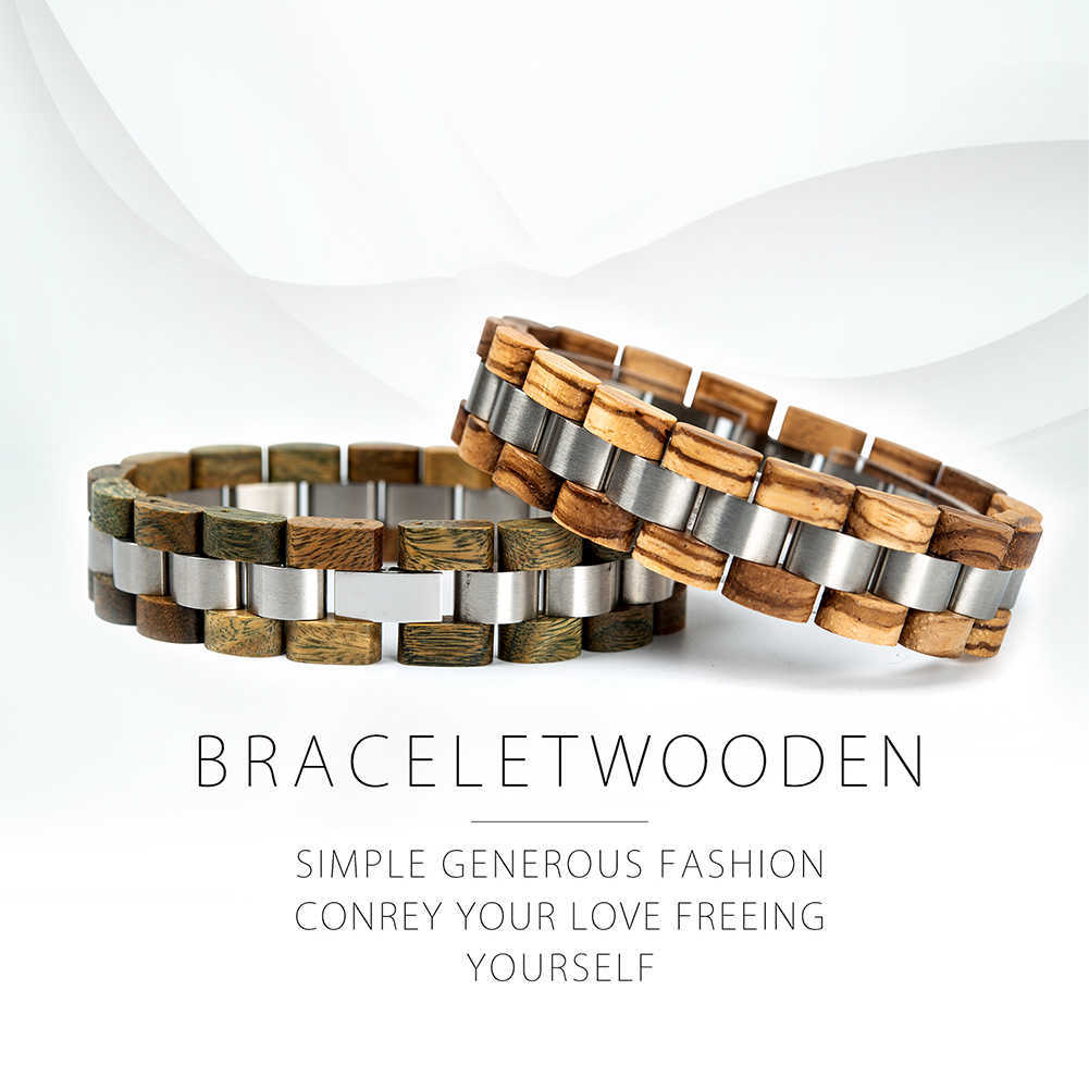 

Fashion Custom Bracelets Wood Engrave Constellation Zodiac Sign Beads Insert Birthday Gift for Couple Anniversary Gifts Present Q0720