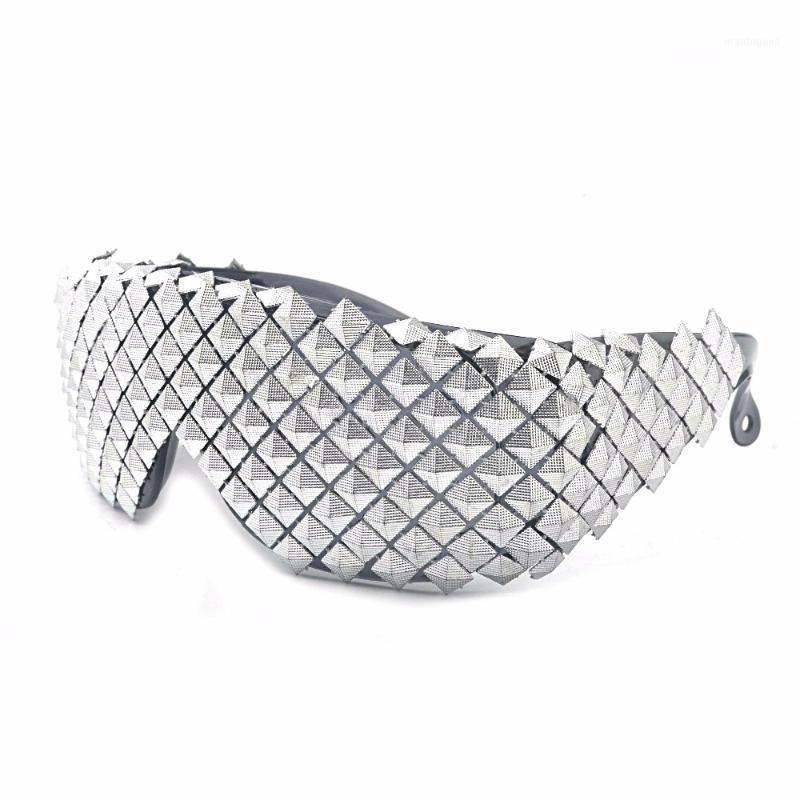 

Sunglasses Fashion Frameless Women Men Prom Party Sun Glasses Unique Personalized Pentagram Hip Hop Mirror NX1