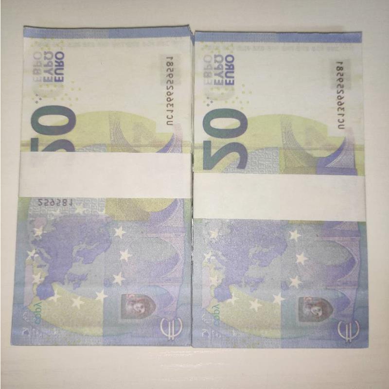 

Ubjvx Toy Hot 20 Props 2021 Banknote Realistic Copy LE20-20 Faux Billet Children Gift Euro Currency Prop Ticket Bar Vhvxk