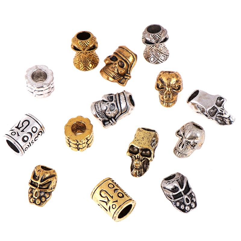 

Outdoor Vintage Umbrella Rope Bead Skull Beads Survival DIY Pendant Buckle For Lanyards Gadgets