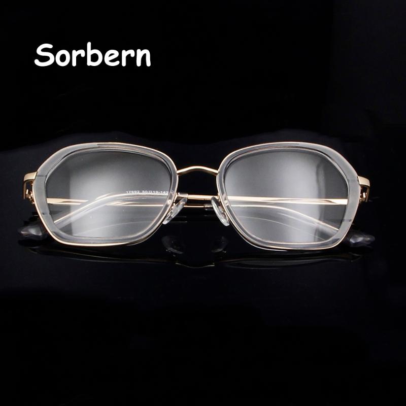 

Fashion Sunglasses Frames Luxury Square Spectacles Women Acetate Alloy Transparent Eyeglasses Optical Glasses Frame For Ladies Myopia Prescr
