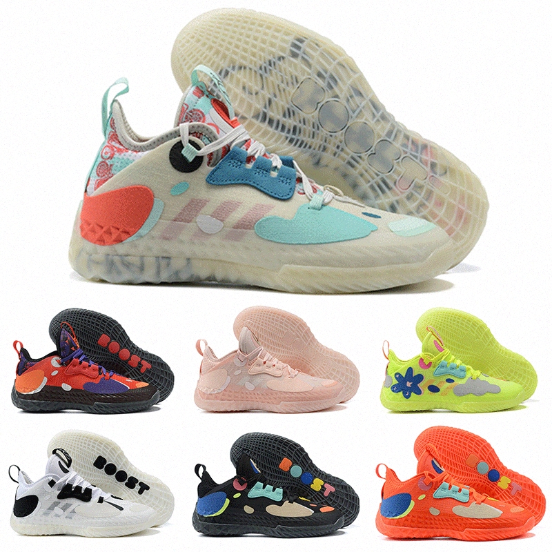 

2021 High Quality Mens James Hardens Vol. 5 V Basketball Shoes Vol.5 Fluorescent Pink Flame Red Weaving Sneakers Men 5s Trainers Sports M3yC#, 10