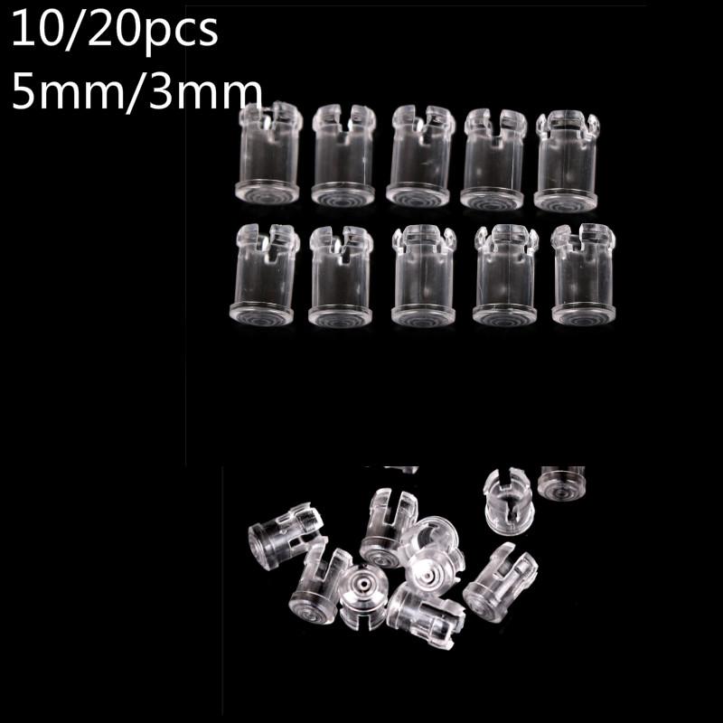 

Lamp Covers & Shades 10/20pcs 3mm 5mm Clear Plastic LED Light Emitting Diode Lampshade Protector