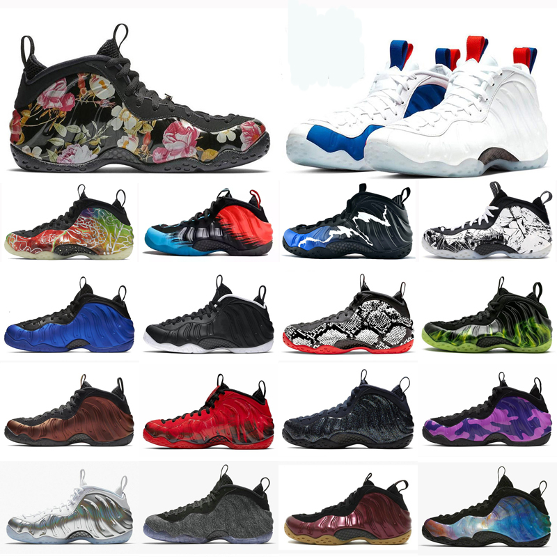 

Floral CNY Midnight Navy Gum Penny Hardaway Men Basketball Shoes Good quality Black Blue Mens Foams Sport Sneakers 7-13., As photo 12