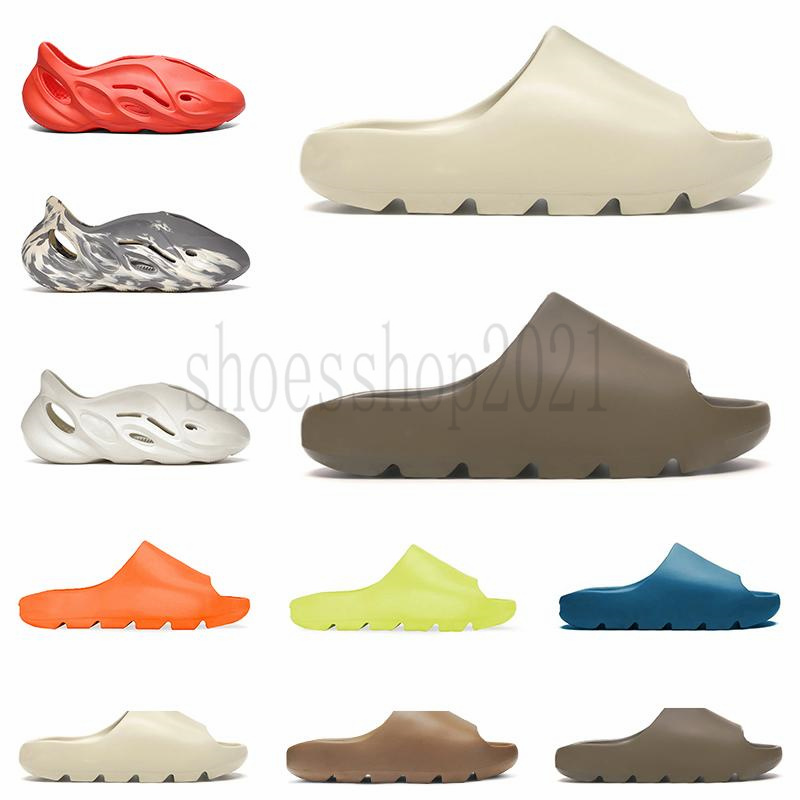 

Men women slippers fashion slides Bone Moon Gray Soot Core Desert Sand Glow Green Earth Brown Enfora Ararat mens outdoor sandals WITH BOX