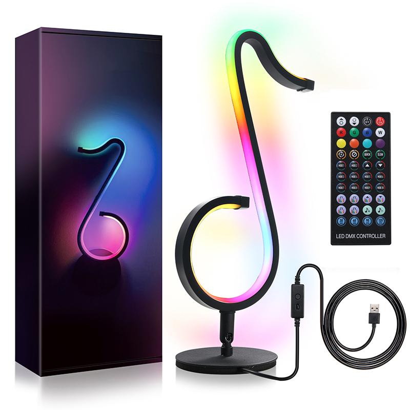 

Night Lights RGB Table Lamp Wall Smart LED Desk Decor Dimmable APP Control Nightstand Tiktok Media Streaming Light Christmas Gift