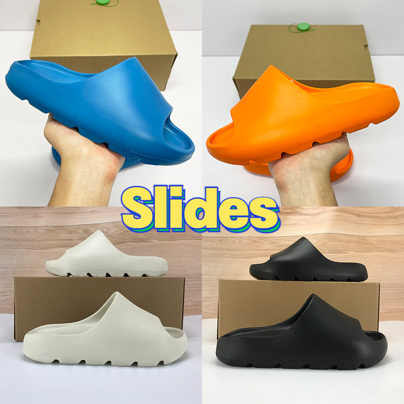 

With Box Slides sandals slipper Shoes enflame orange Enfora bone resin soot earth brown triple black Ararat fashion sneakers US 4-12.5, Bubble wrap packaging