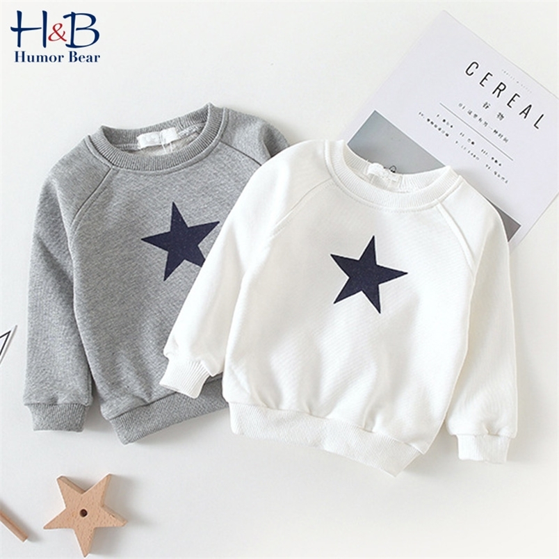 

Boy'S Sweater Autumn Baby Round Neck Coat Keep Warm Five-Pointed Star Boys Girls Kids Children'S Clothing 210611, Bz1880 gray