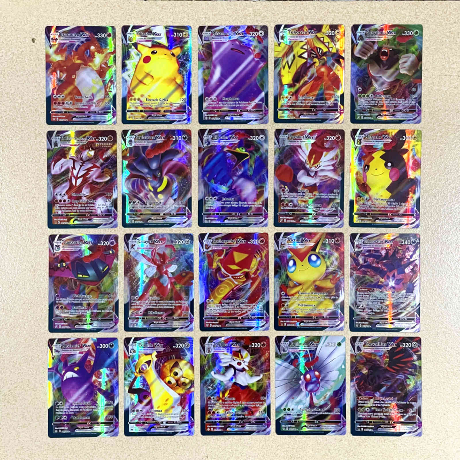 

Magic Baby card GX French version, 100 piec, with 100vmax, no repeat battle game, collect shiny cards