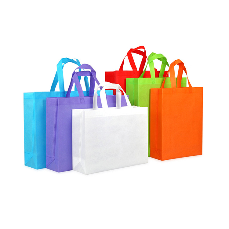 

Wholesale Portable Shopping Bags Reusable Eco Friendly Non - woven Bags Custom Logo Fabric Non woven Shopping Bag