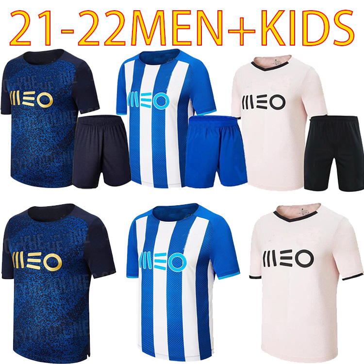 

21 22 Porto Soccer jersey PEPE ABOUBAKAR NAKAJIMA MARCANO classic sports bola de futebol uniform 2021 2022 ALEX TELLES home away blue Third pink football shirt, Bet0012