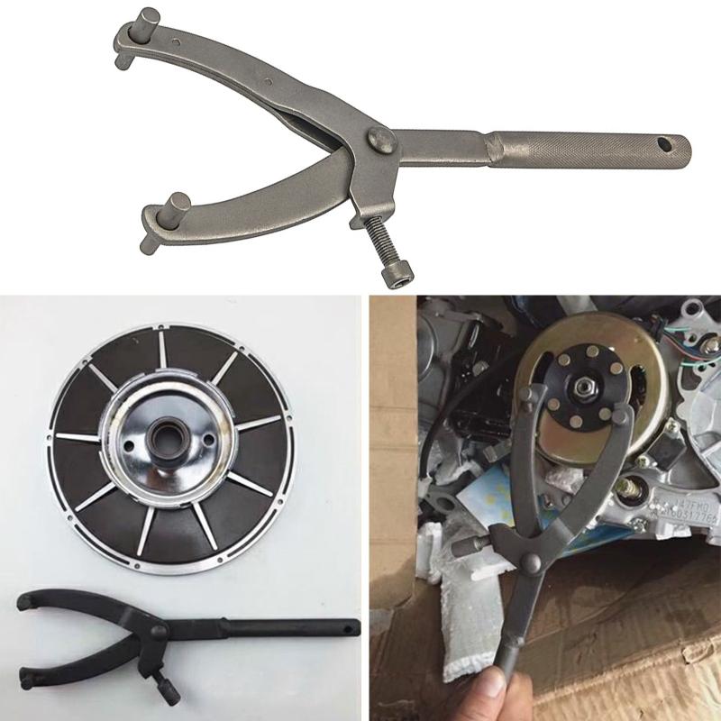 

Pedals Adjustable Locking Spanner Wrench Clutch Variator Remove Holder Fan Removal Tool For Scooter Motorcycle