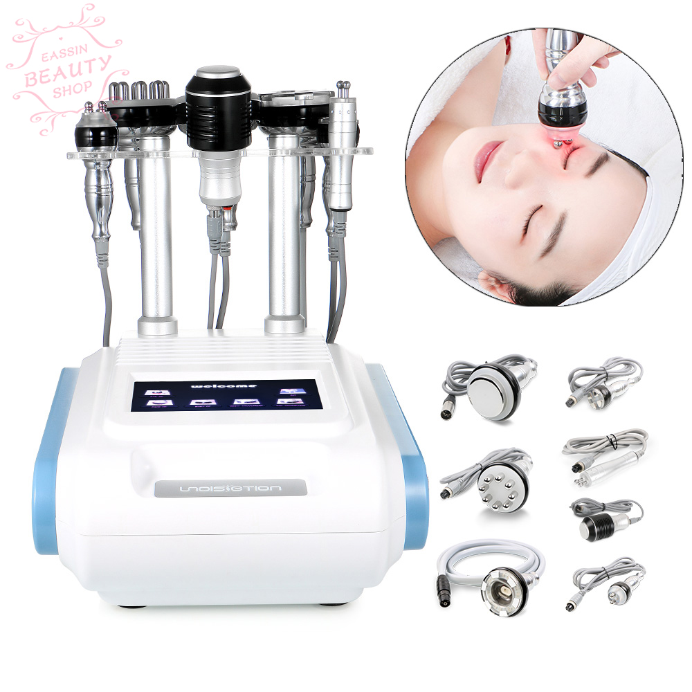 Unoisetion Cavitation 40k RF Device Vaccum Cold Laser Slimming Machine Photon Micro Current For Skin Care