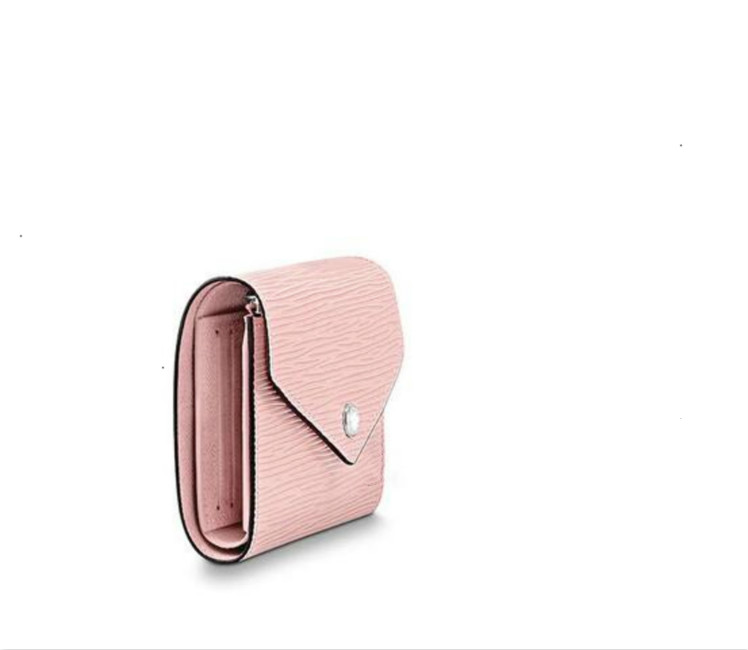 

M62946 Victorine Wallet Rose Ballerine Women REAL LEATHER LONG WALLET CHAIN WALLETS COMPACT PURSE CLUTCHES EVENING KEY CARD HOLDERS1, Black;red