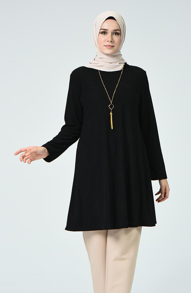 

Women's Blouses & Shirts Minahill Black Tunic 0031-02