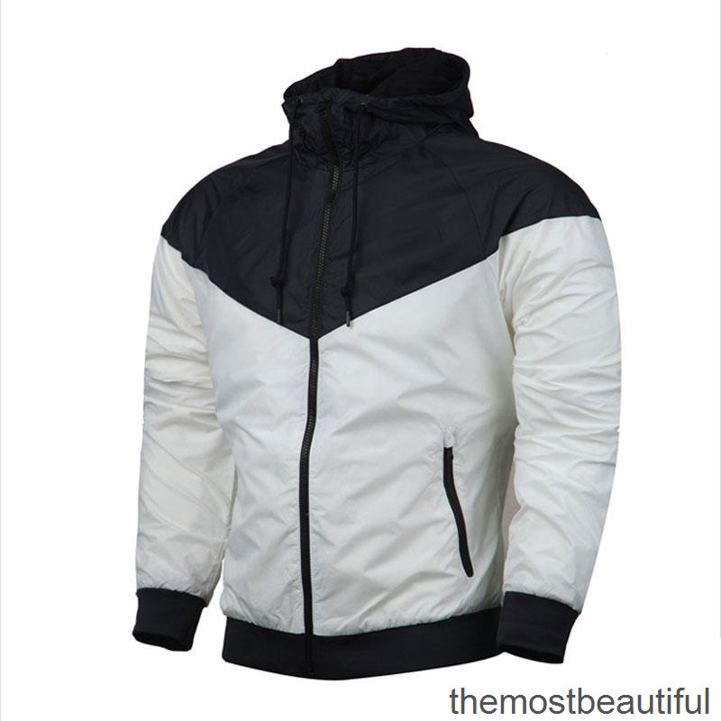 

Men' Jackets Hooded Mens Spring Autumn Style Windbreaker Pocket Coats Hoodie Breathable Sports Jacket Printed 4809, 2# packaging bag