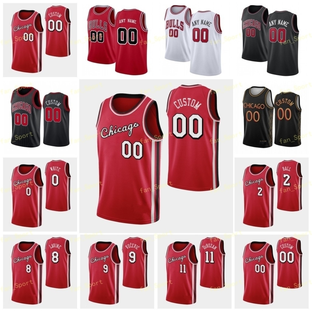 

75th 2022 City Earned Edition Custom Zach 8 LaVine DeMar 11 DeRozan Nikola 9 Vucevic Lonzo 2 Ball Alex 6 Caruso Derrick 5 Jones Basketball Jersey Men Women Youth, As