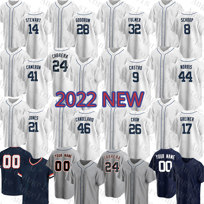 

Custom 24 Miguel Cabrera Baseball Jersey 23 Kirk Gibson 3 Alan Trammell 47 Jack Morris 14 Christin Stewart 28 Niko Goodrum, Custom(laohu-fugu