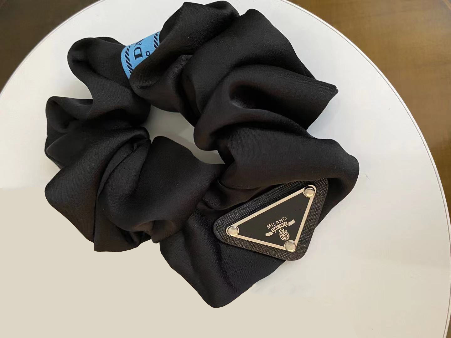 

Scarves Shimmer Polyester Hair Scrunchie Elastic Bands Solid Color Women Girls Headwear Holder Ties Rope Accessories