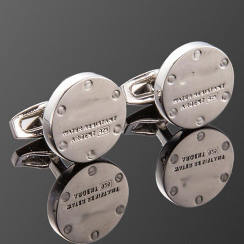 

Luxury jewelry Men Cuff Link Classic cufflinks Wedding Gift rose gold black silver With box