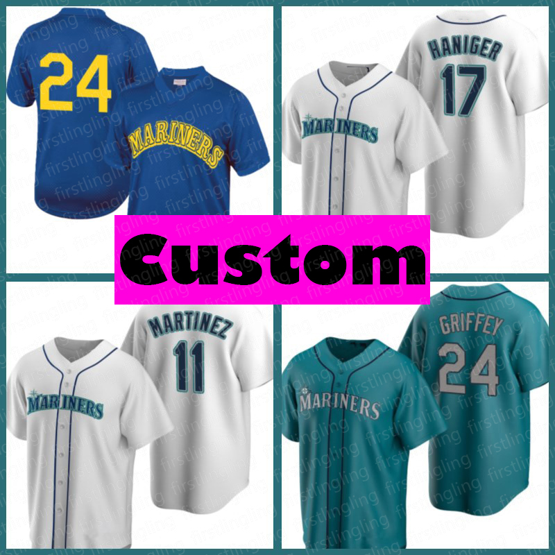 

1 Kyle Lewis Jerseys Seattle 17 Mitch Haniger Mariners 7 Marco Gonzales 11 Edgar Martinez 8 Jake Fraley 3 J.P. Crawford 15 Kyle Seager Moore, Blue;black