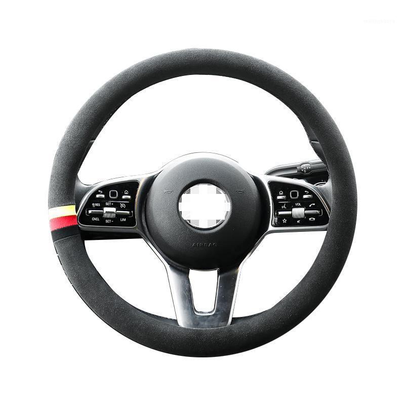 

Steering Wheel Covers Anjuny Carbon Fiber Cover Fine Leather For Winter