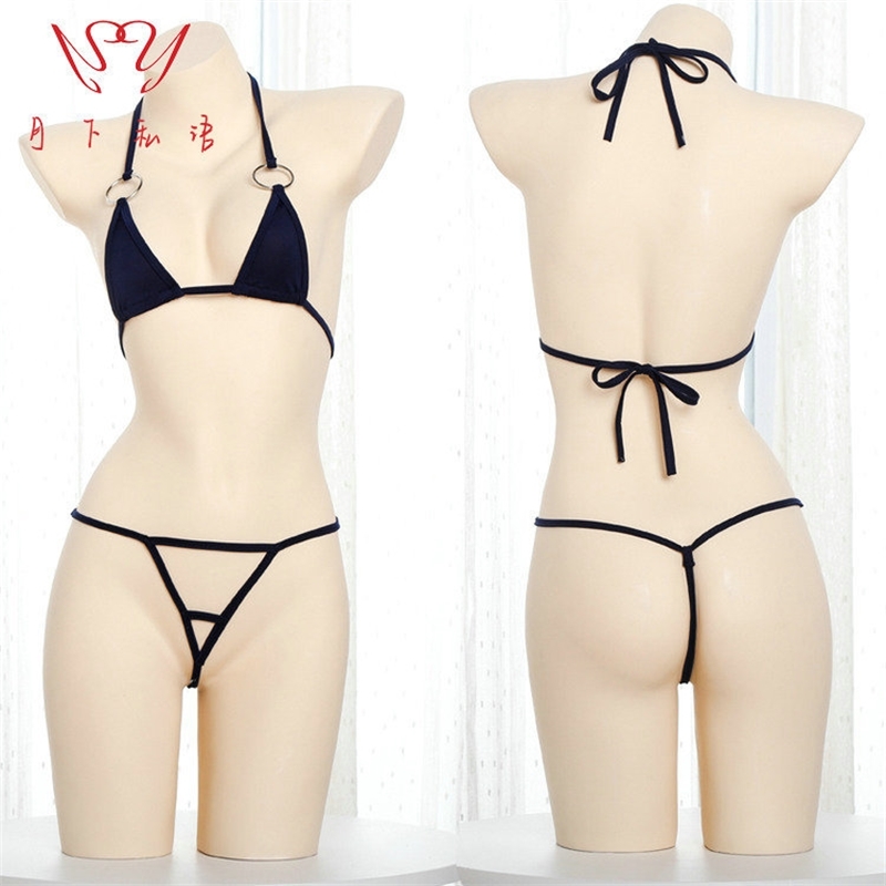 Sexy underwear open profile dew three-point sexy suit better 1801-image-702882551