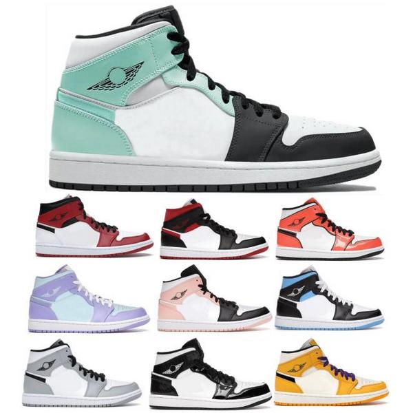 

Jumpman 1 1s Mid Basketball Shoes 2021 Designer Men Women Twist Igloo Arctic Orange Chicago Gym Red Green Toe Light Smoke Grey Sneakers