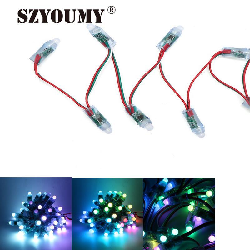

Led Modules 12MM Waterproof Full Color Digital Diffused RGB Pixel Module WS 2811 DC 5V 12V 5000 Pcs