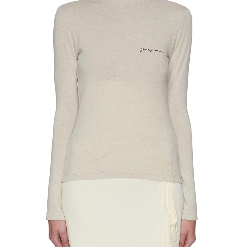 

Women Sweater Spring and Summer Ladies Stitching Embroidery Long Sleeves 211018, Oatmeal