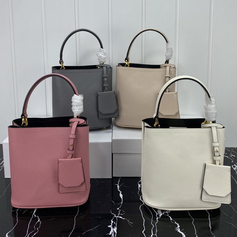 

Pink designer bucket bag women luxury fashion one-shoulder messenger bags natural wind large-capacity casual brand shopping pack ladies handbag lady gift