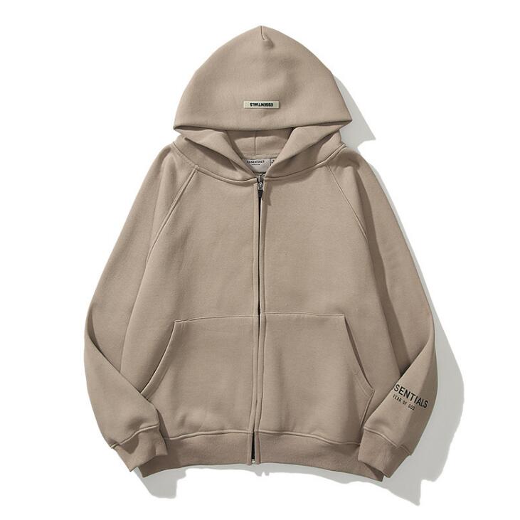 

Warm ESSENTIALS Hooded Hoodies Mens Womens Fashion Streetwear Zipper Sweatshirts Loose Hoodies Lovers Tops Clothing Eur size S-XL, Color 4