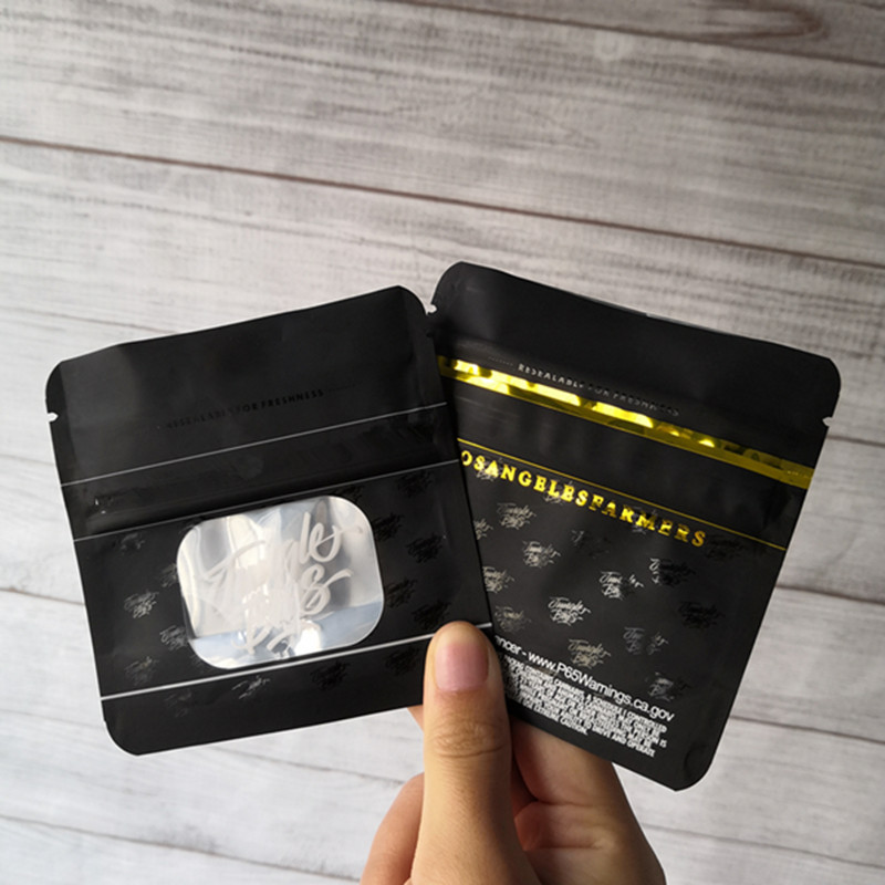 

Jungle boys bags small size with label sticker smell proof zipper plastic bag California foil dry herb flower packaging pouch