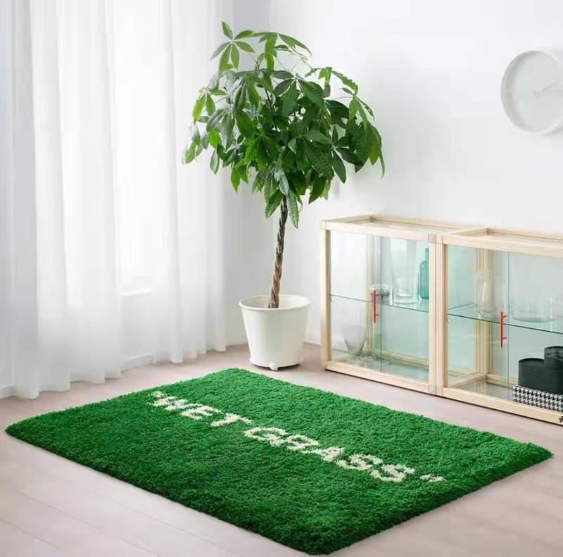 

Home Furnishings WETGRASS Carpet Plush Floor Mat Parlor Bedroom Large Rugs Supplier LJF10042