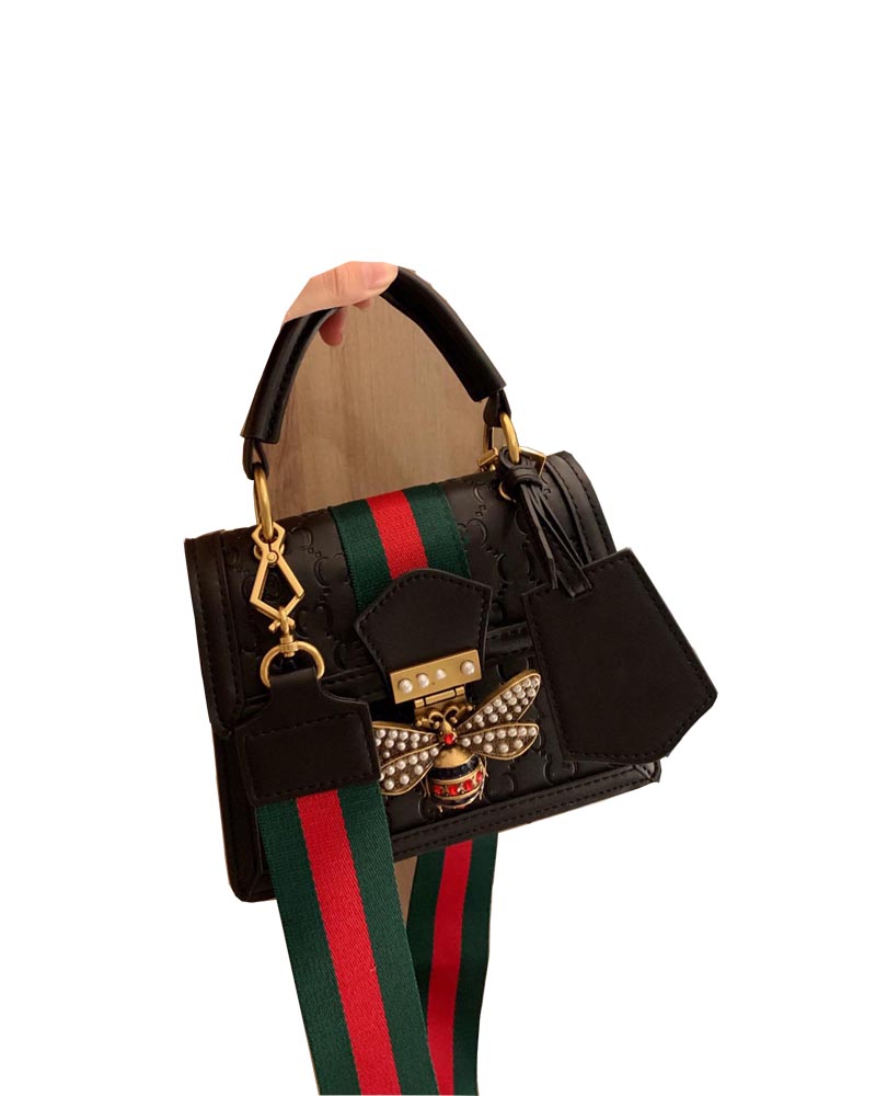 

2021 Luxury Famous Bee Designer Handbags Shoulder Bags Cross Body Clutch Lady Fashion Bag Genuine Leather Classic saddle women Simplicity Horsebit Crossbody, Handbag