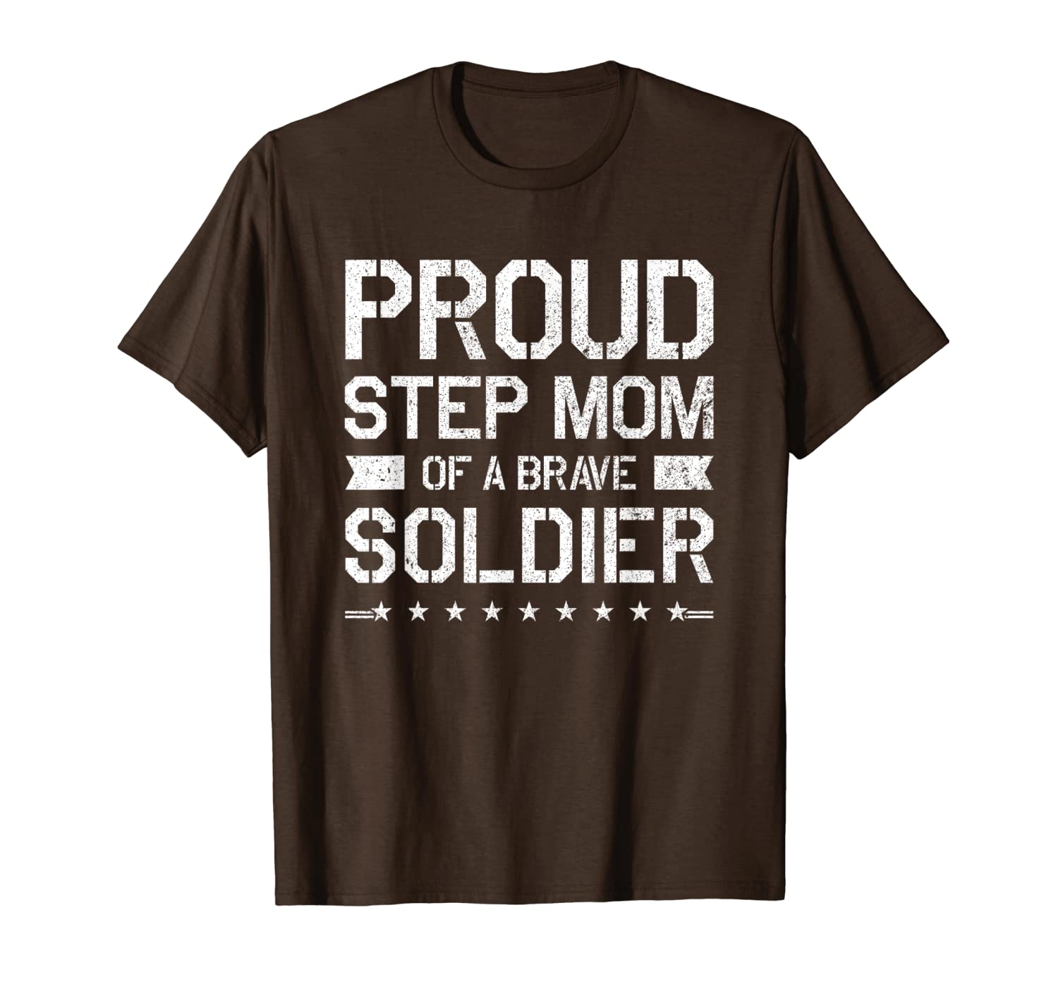 

proud step mom tshirt gift for step mom soldier tshirt, White;black