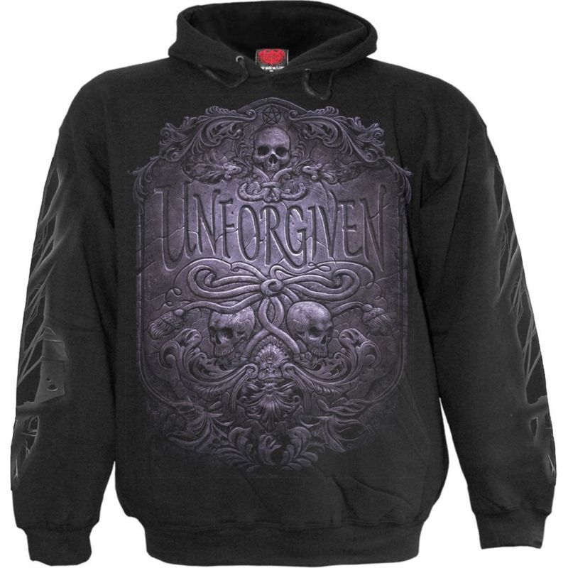 

skull slate 3d printing hoodie visual impact party punk gothic round neck american sweatshirt hoodie, Black