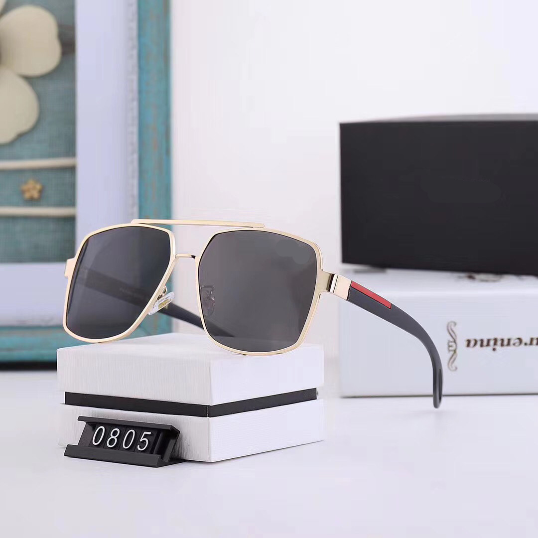 

2021 Luxury Designer Men's and women's personalized Sunglasses European American fashion retro trend reflective glasses round British