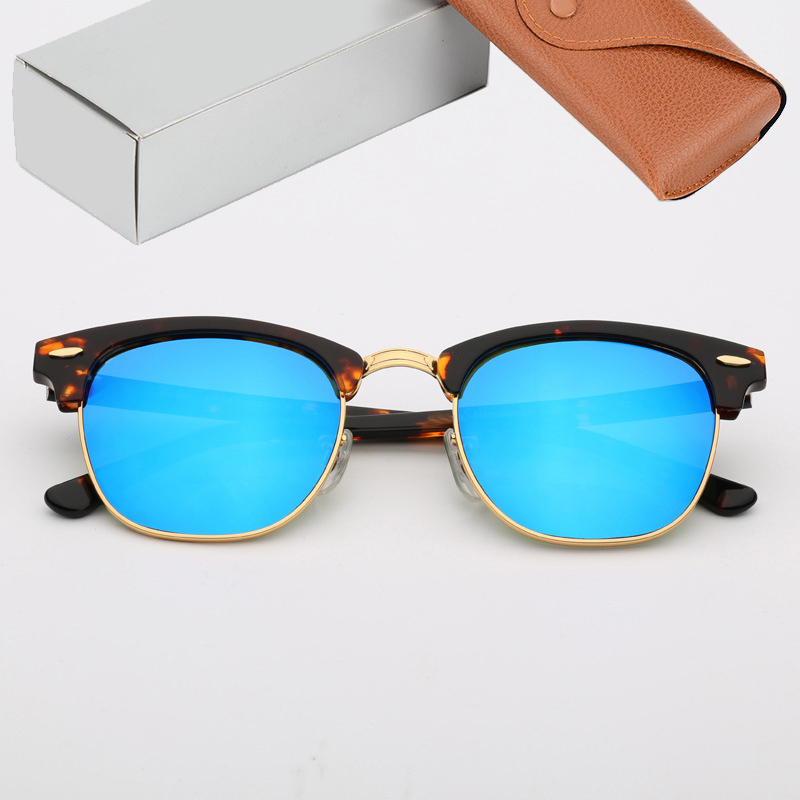 

top quality classic 3016-51mm club sunglasses men women acetate frame glass lenses Female Sun Glasses Oculos Gafas, White;black