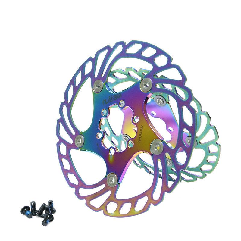 

Bike Brakes Mountain Disc Floating Aluminum Brake Rotors Bicycle Hydraulic Rainbow Accessories 140/160/180/203mm
