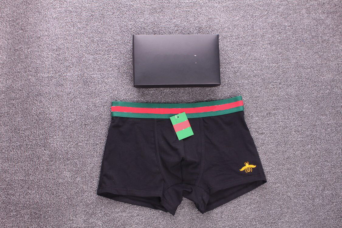 

Breathable Men Underwears Designer Boxers Brief Letter Underpants For Mens Sexy Male Shorts Boxer UPC12, Black;white