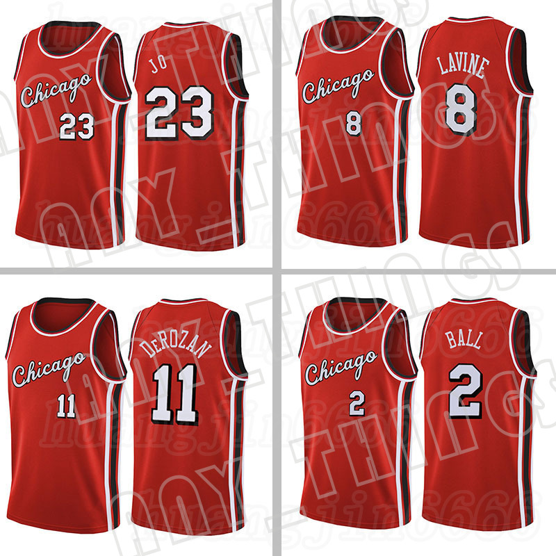 

2022 Lonzo 2 Ball DeMar 11 DeRozan Basketball Jerseys 9 45 23 Michael Jd Zach 8 LaVine Men 75th Anniversary Chicagos Jersey Bull NCAA, Select by number