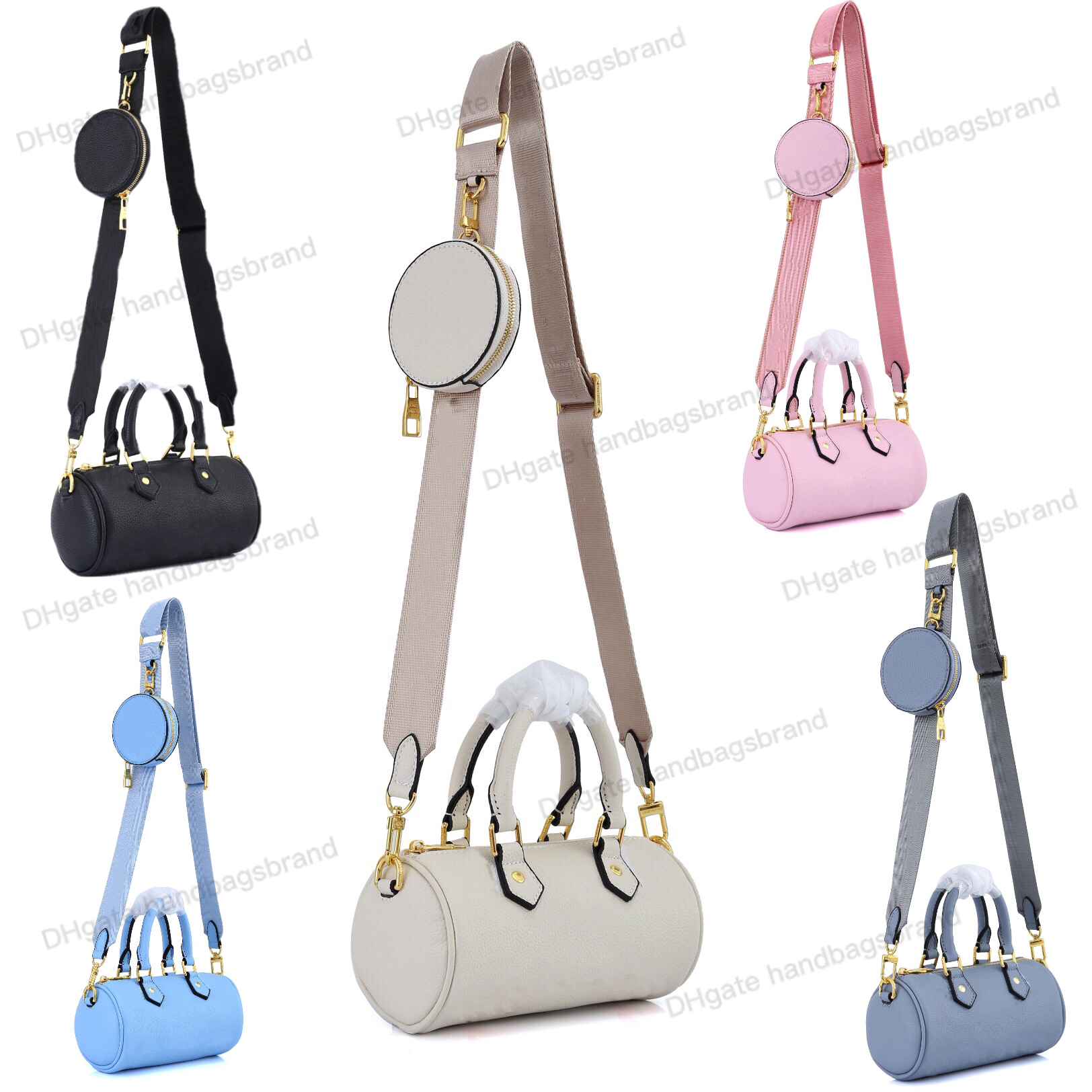 

papillon bb Carry all Bag Crossbody Leather Designers Luxurys mini Handbag Jacquard Strap Round Coin Purse Chain Carry printing M45707