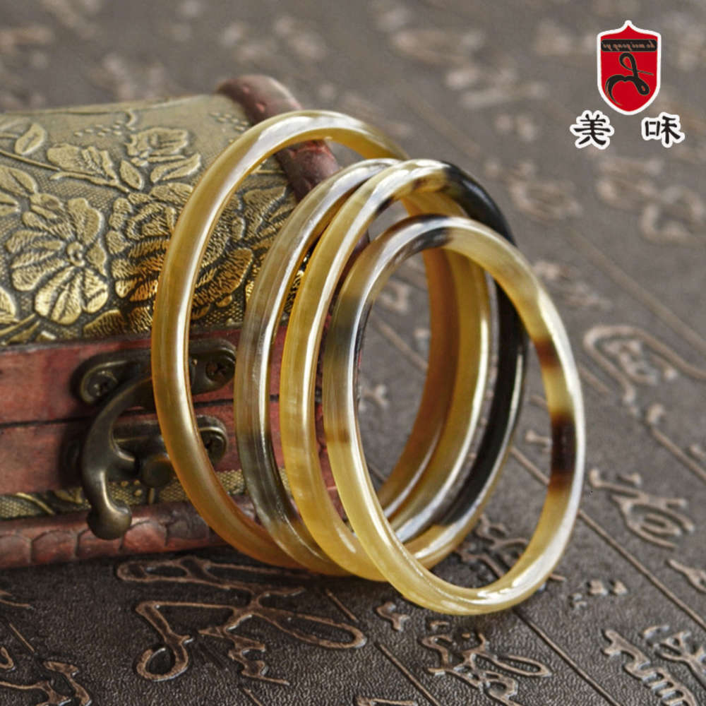 

Hand catenary Hemei natural pattern ox horn BRACELET MULTI specification jewelry gift Bracelet, Golden;silver