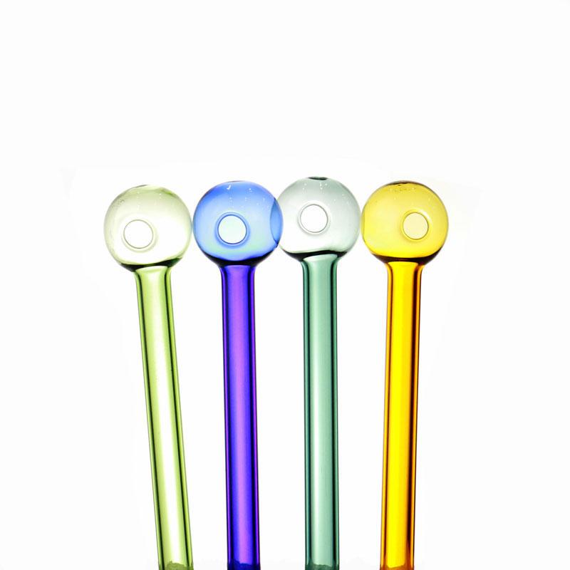 

Transparent Pyrex Glass Smoke Pipe 120mm(47.24 Inches) Clear Mix Color Tobacco Smoke Oil Burner Cigeratte Thick Hand Tube