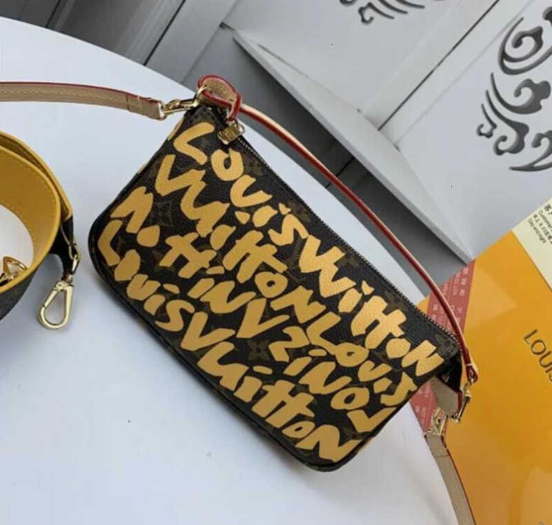 Bags Brand Designer Luxury M51980 Shoulder graffiti mahjong bag female bag Cross sweet and fresh Handbags Iconic Totes Top Handles Body Bag-image-733948759