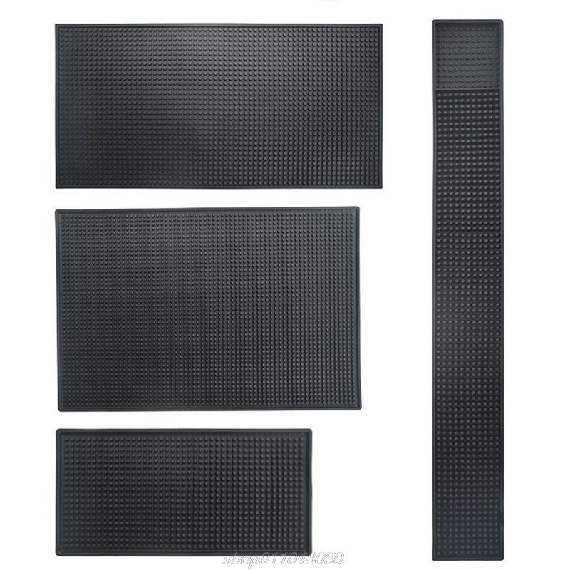 

Mats & Pads Black Bar Mat Rubber Service Spill Runner Glass Drip Tray Beer Drink Rail M10 21 Dropship