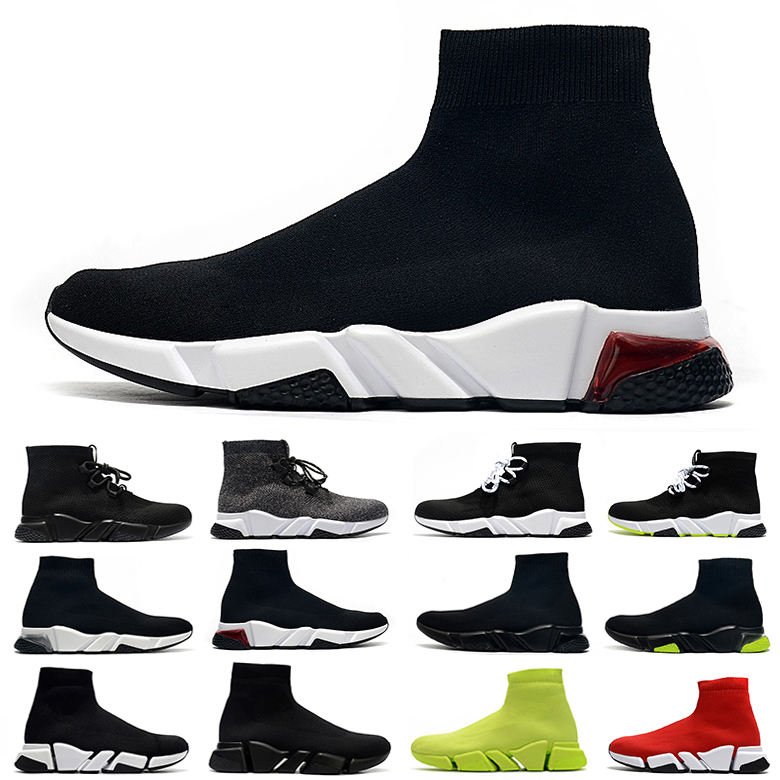 

2022 Speed Sock trainers running shoes mesh mens Clearsole Lace-up triple black white red blue grey men women tennis trainers sports sneakers Fashion, Pewter